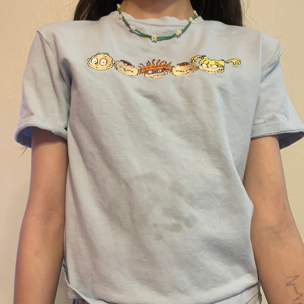 Blue Rugrats crop top